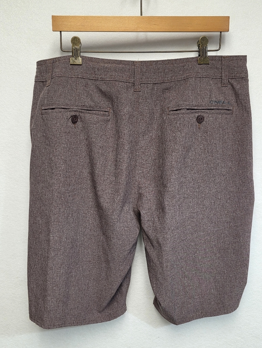 O'Neill Reserve Heathered Hybrid Flat Front Shorts Mens Size 34 - Picture 11 of 12